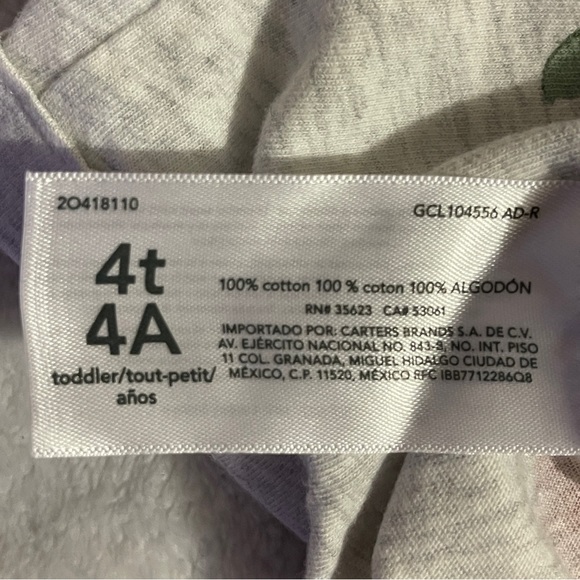 Carter's Apple Print Jersey Dress - Picture 3 of 5